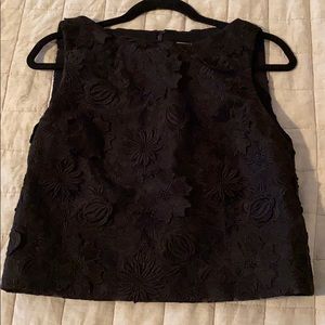 Alice and Olivia floral embroidered shell blouse